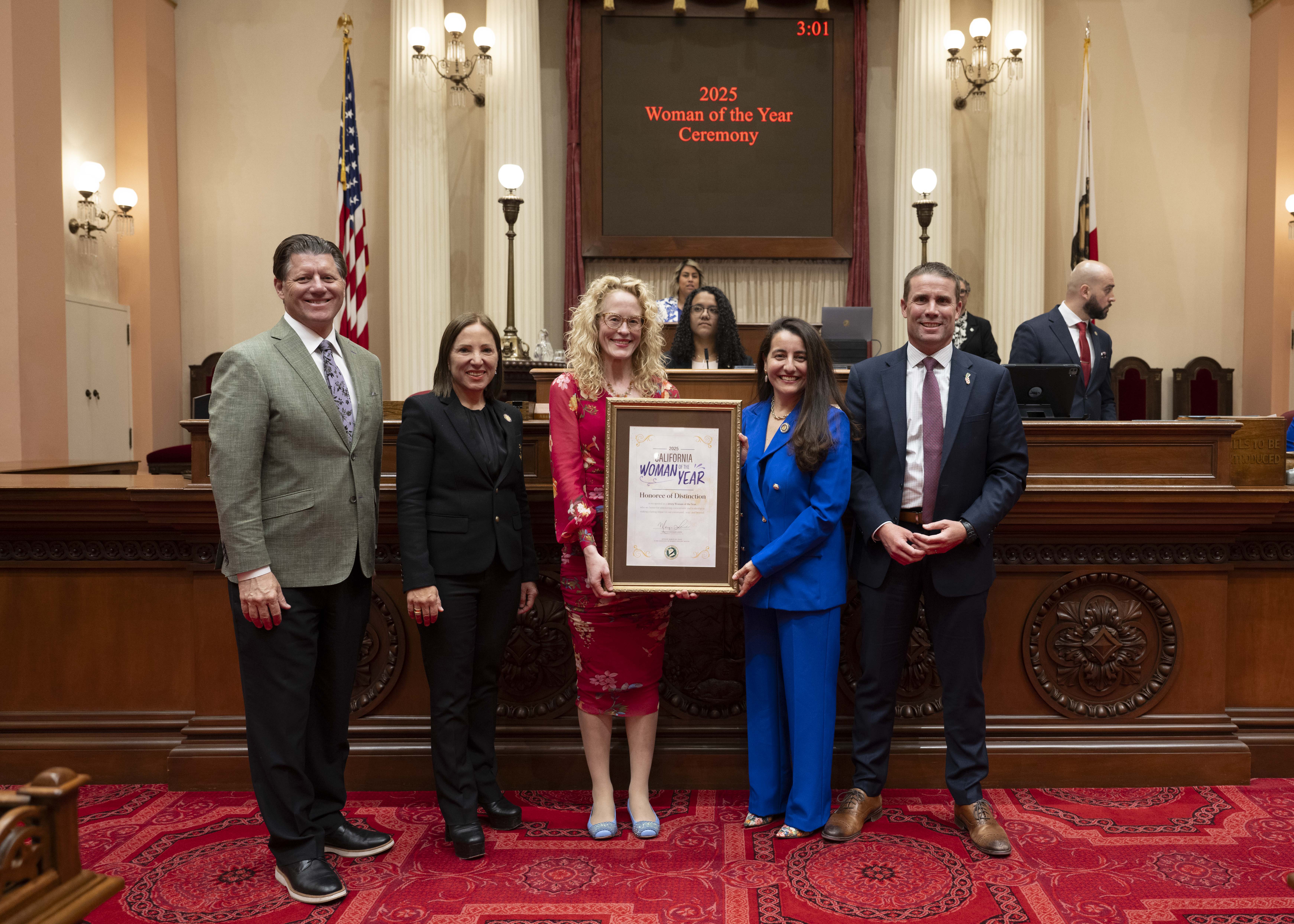 Senator Limon honor Dr. Katrina B. Mitchell 