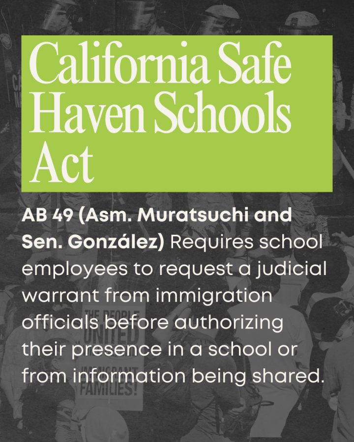California Safe Haven Schools Act description