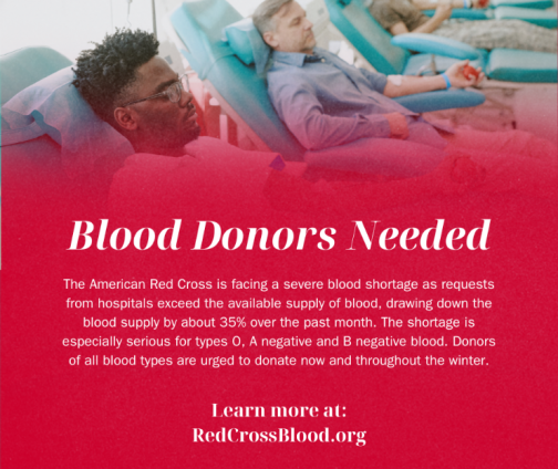 Blood Donors Needed graphic