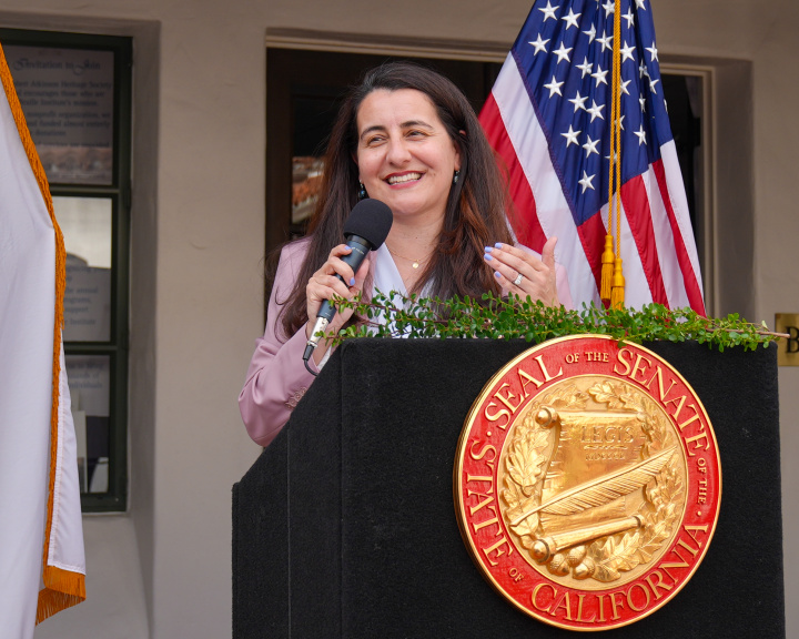 Senator Limon at Podium During Women of the Year