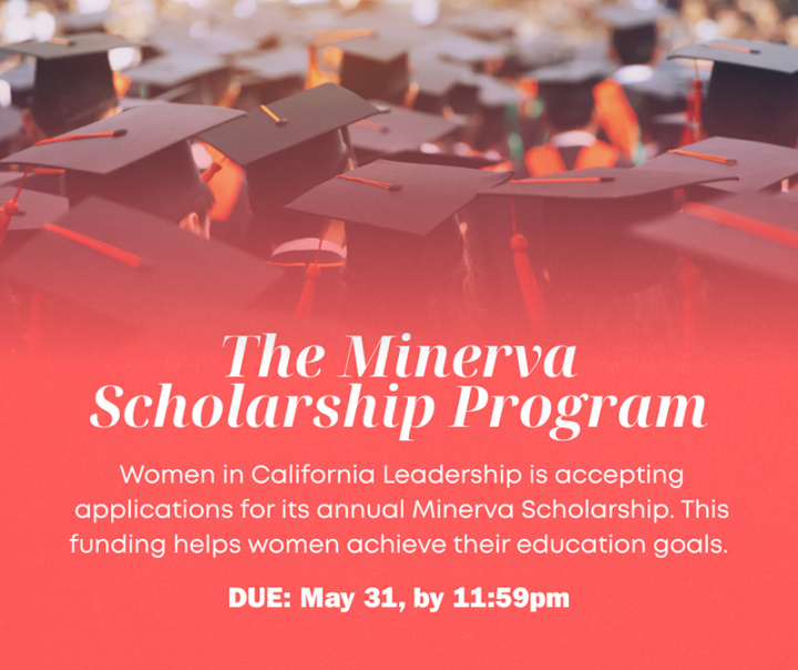 Several students wearing graduation hats to promote The Minerva Scholarship Program