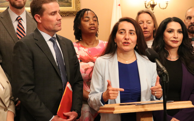 Sen. Limón at Press Conference